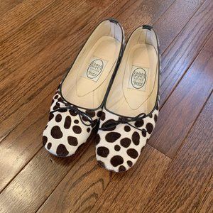 EMMA HOPE's Flat fur shoes, animal pattern